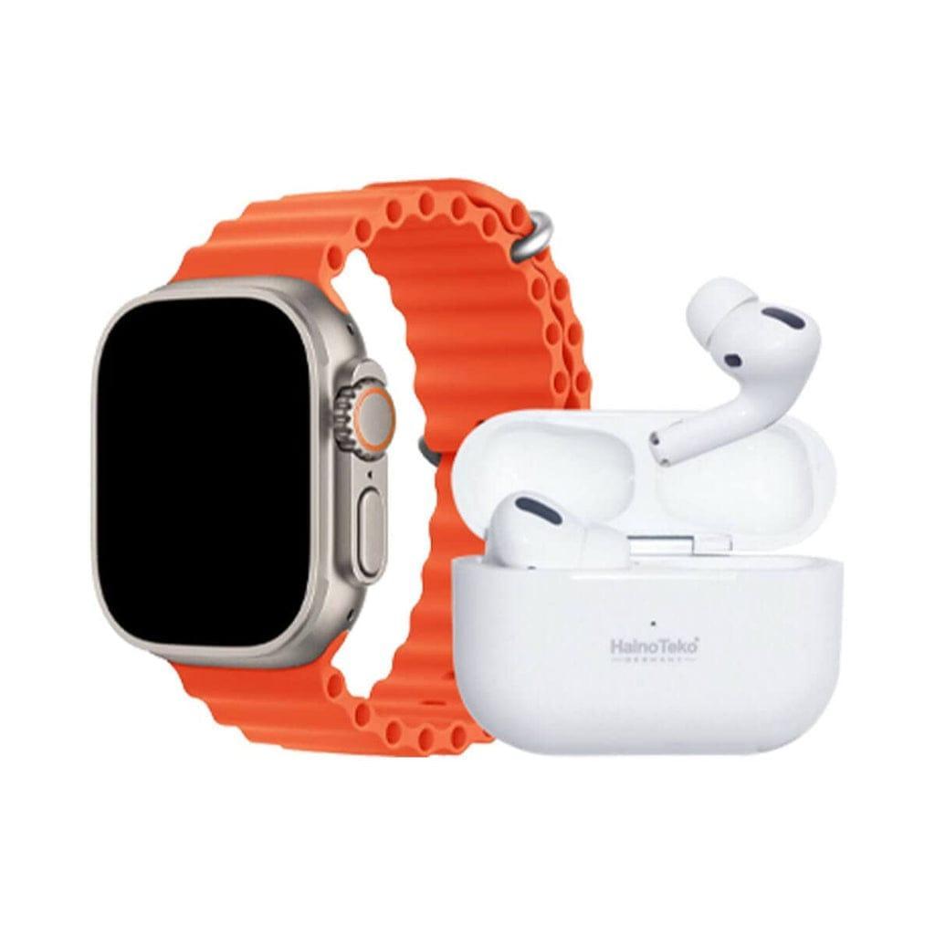 i20 ultra max smart watch with earpods