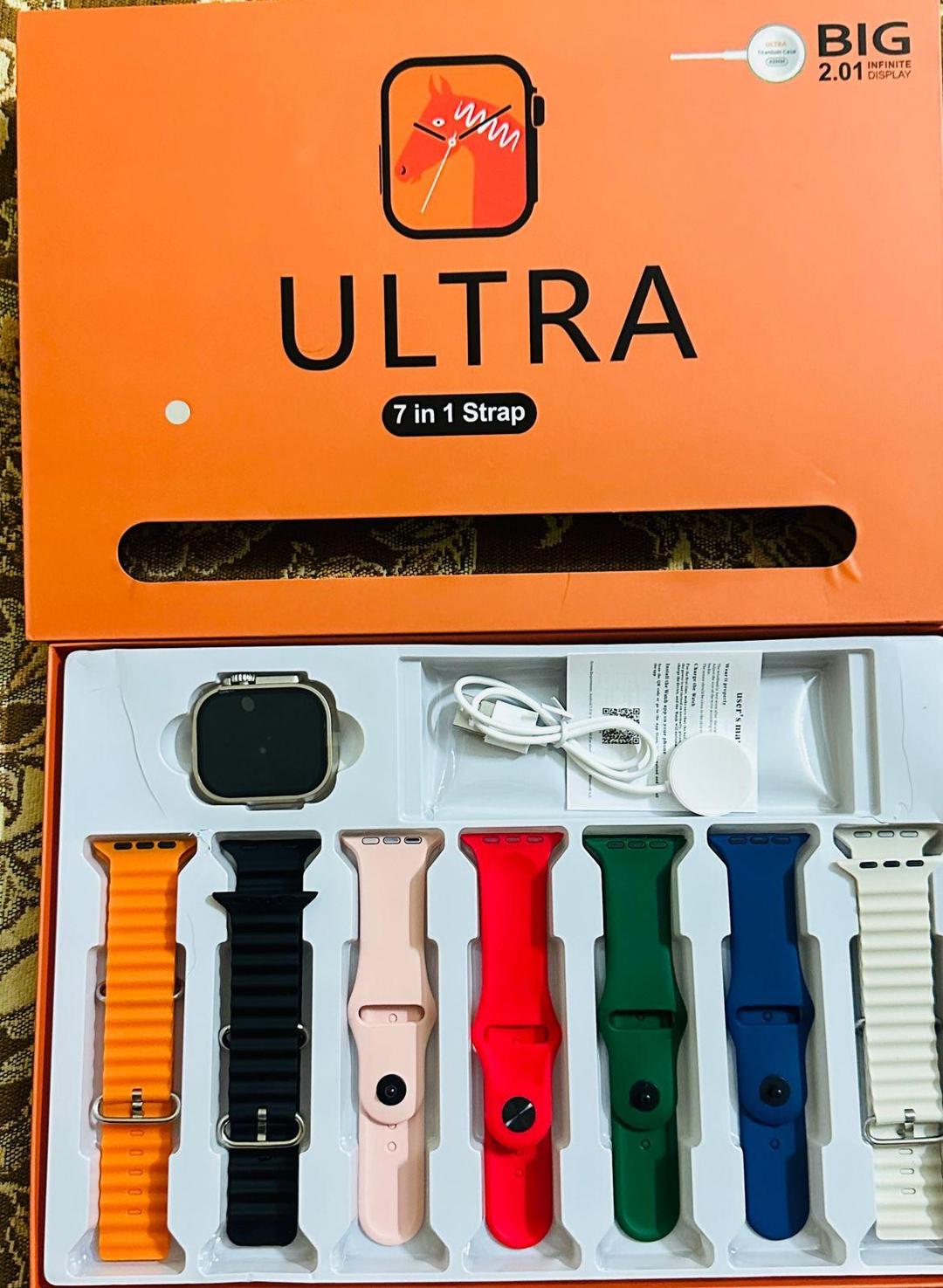 Ultra 2 Smart watch with 7 straps